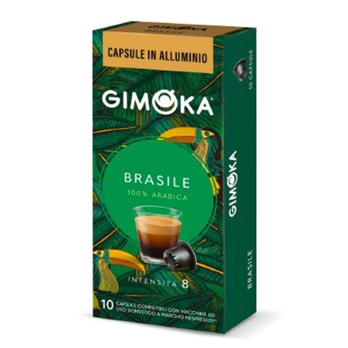 BRASILE (int. 8) - Caja 10 capsulas en aluminio compatibles Nespresso 